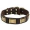 Plated Leather Siberian Husky Collar