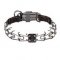 Black Stainless Steel Husky Pinch Collar with Click Lock Buckle