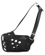 Strong Leather Husky Muzzle for Military Service