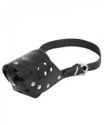 Durable Leather Siberian Husky Muzzle for Walking