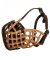 Adjustable Basket Leather Husky Muzzle for Training