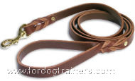 Braided Leather Dog Leash for Siberian Husky Walking and Training