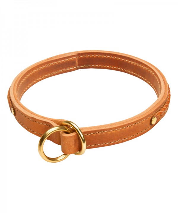 Braided Leather Siberian Husky Choke Collar