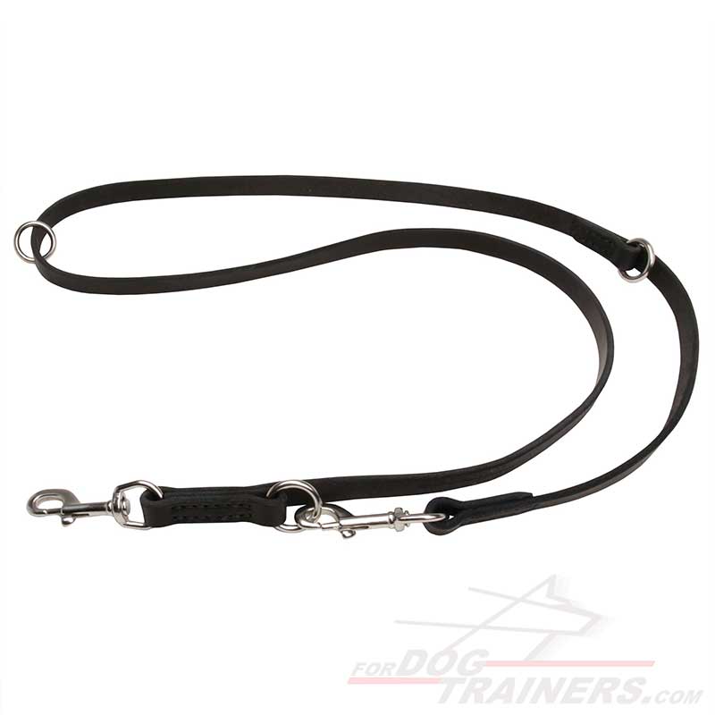 Multipurpose Leather Husky Leash with Stainless Steel Hardware