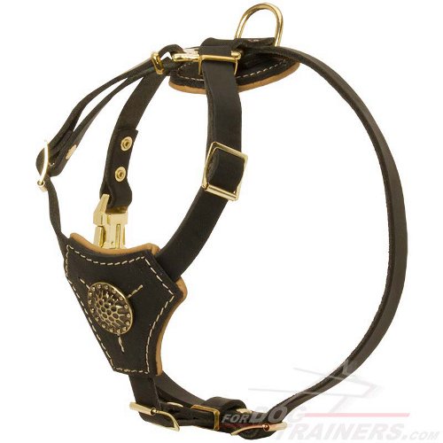 Royal Leather Siberian Husky Puppy Harness