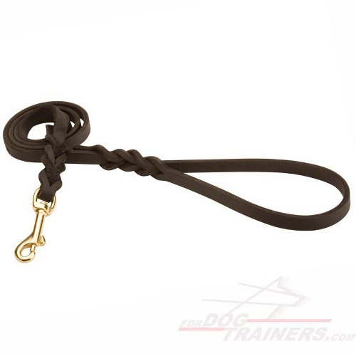 Handcrafted Leather Siberian Husky Leash for Walking and Tracking