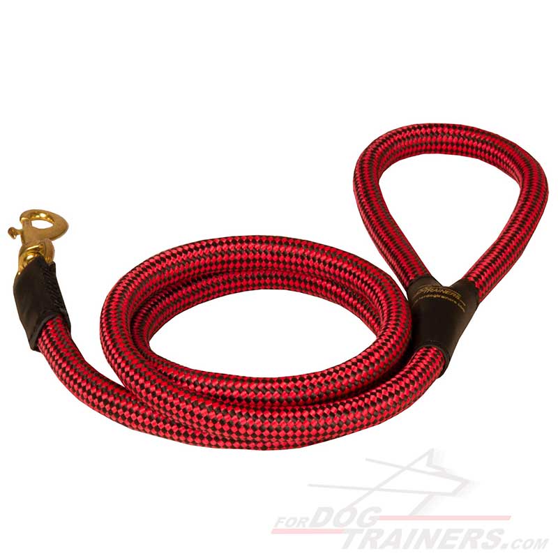 High Quality Cord Nylon Siberian Husky Leash with Brass Snap Hook