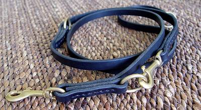 Convenient Multimode Leather Leash for Siberian Husky